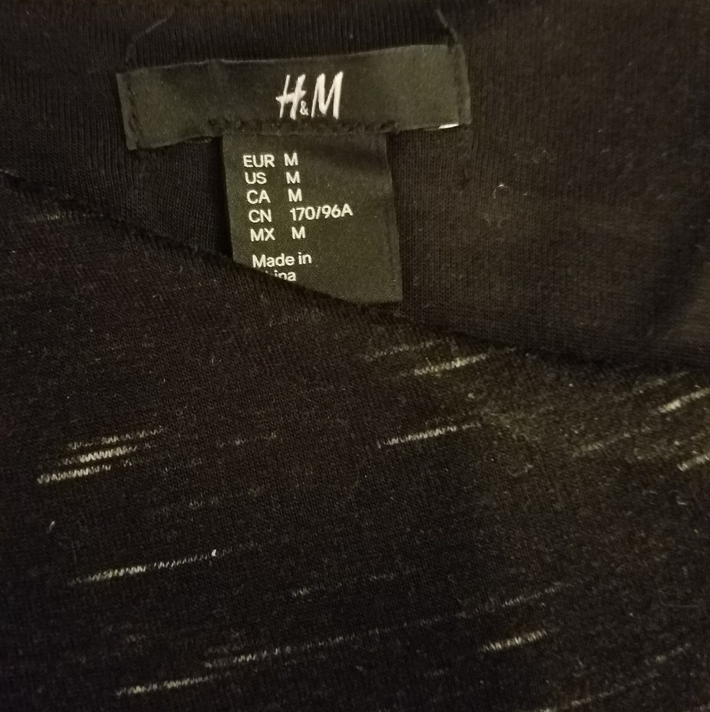 H&M Ruched Longsleeved Black Dress - Picture 5 of 7